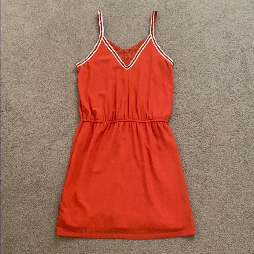 Orange Slip Dress